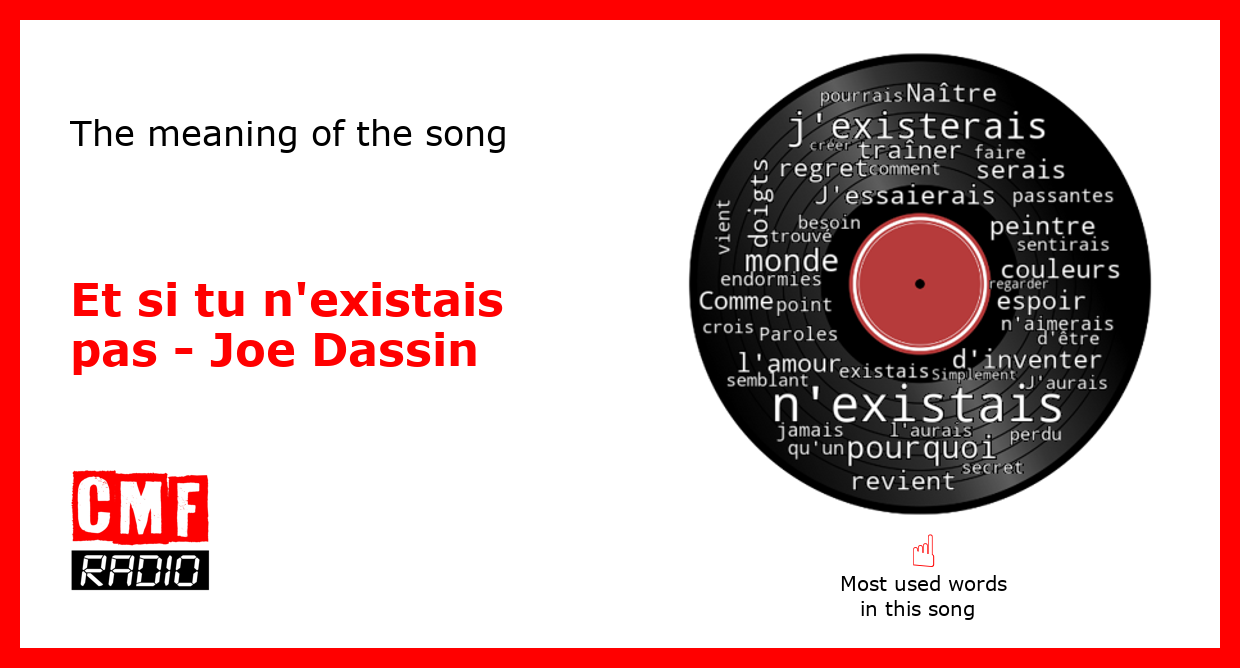 The story of the song Et si tu n'existais pas - Joe Dassin