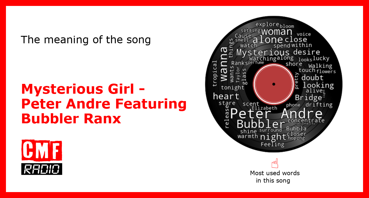 The story of the song Mysterious Girl - Peter Andre Featuring Bubbler Ranx