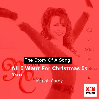 final cover All I Want For Christmas Is You Mariah Carey