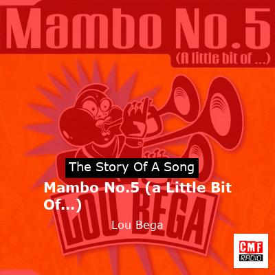final cover Mambo No.5 a Little Bit Of... Lou Bega