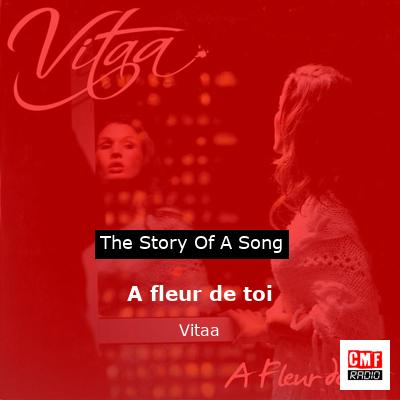 story of a song - A fleur de toi - Vitaa