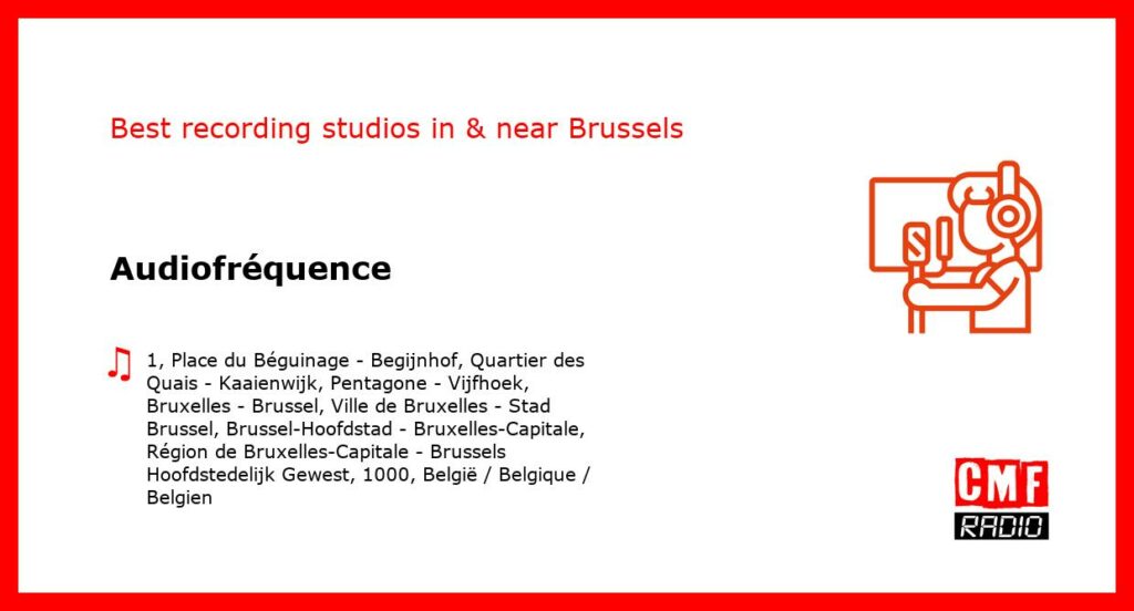 Audiofréquence - recording studio  in or near Brussels