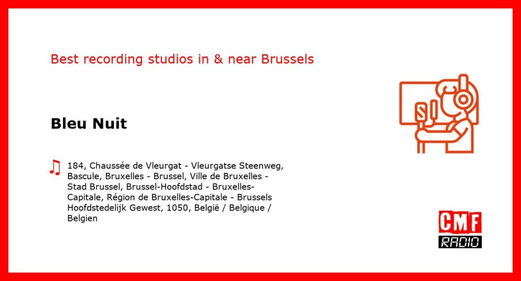 Bleu Nuit - recording studio  in or near Brussels