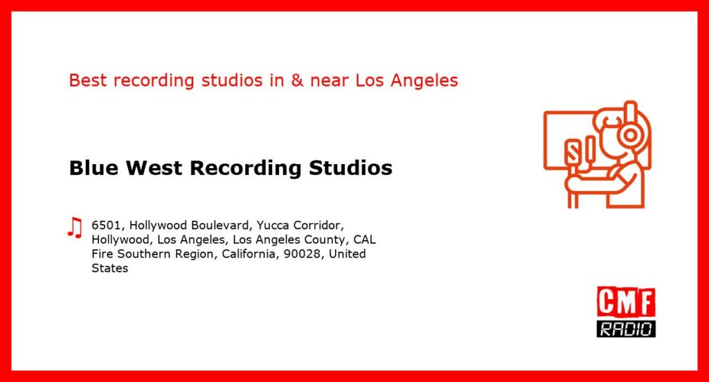 Blue West Recording Studios - recording studio  in or near Los Angeles