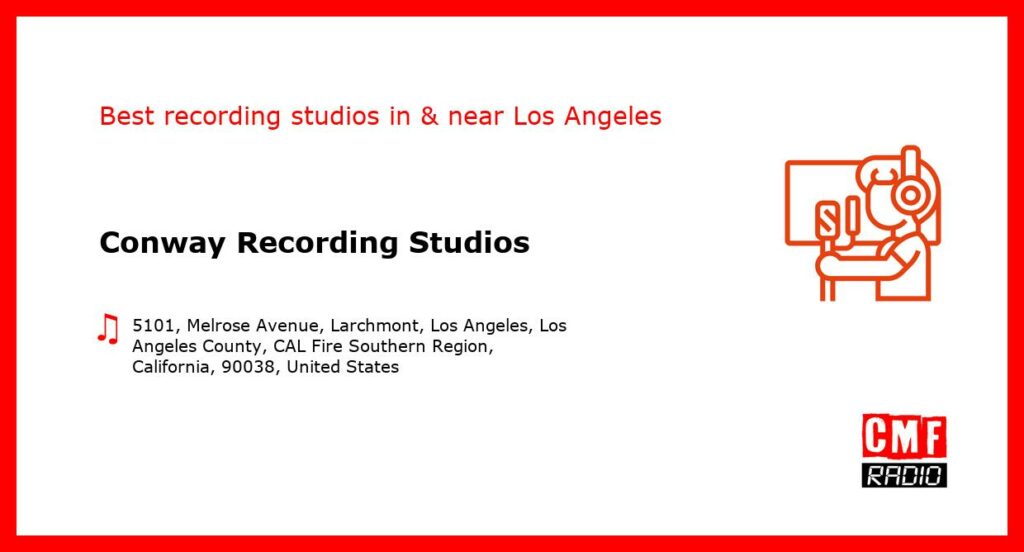 Conway Recording Studios - recording studio  in or near Los Angeles