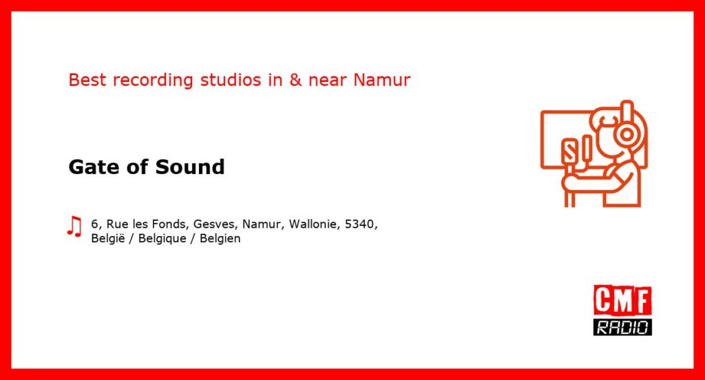 Gate of Sound - recording studio  in or near Namur
