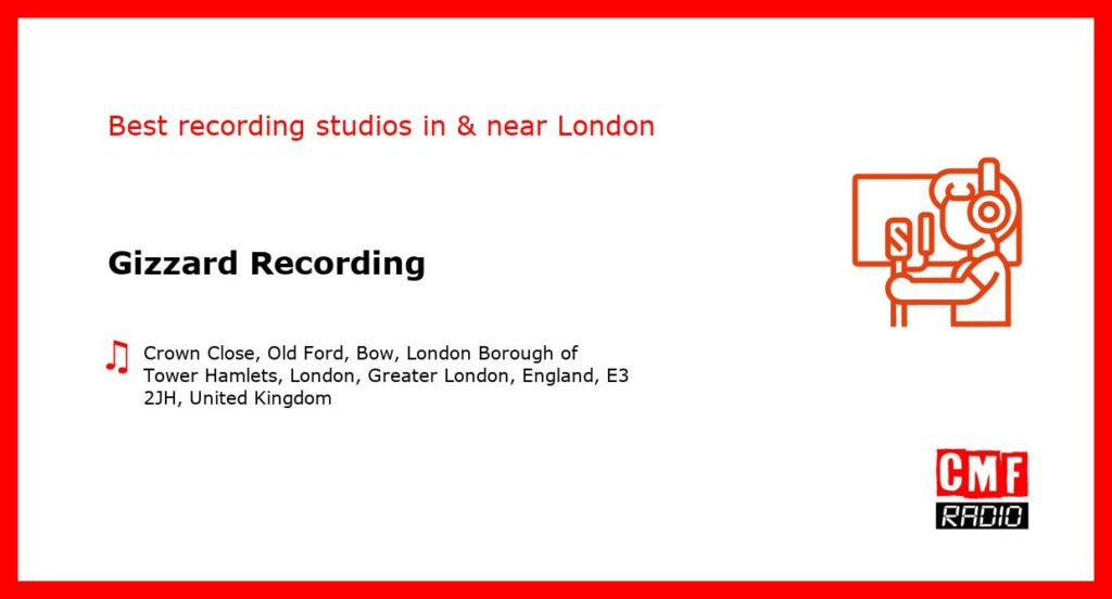 Gizzard Recording - recording studio  in or near London