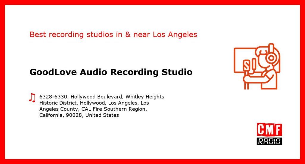 GoodLove Audio Recording Studio - recording studio  in or near Los Angeles
