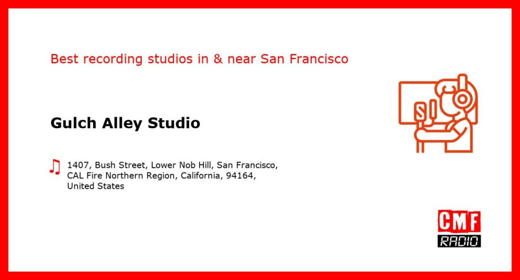 Gulch Alley Studio - recording studio  in or near San Francisco