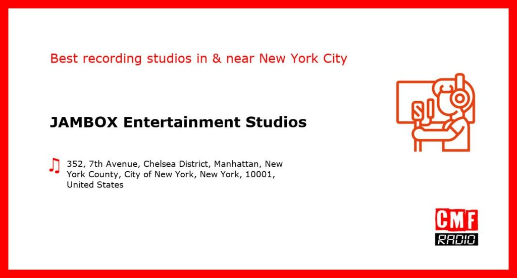 JAMBOX Entertainment Studios - recording studio  in or near New York City