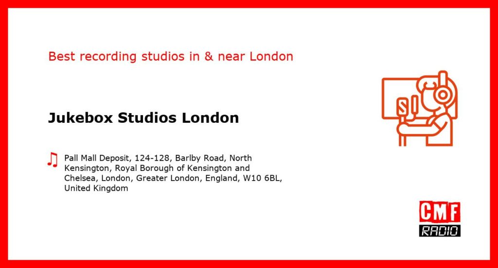 Jukebox Studios London - recording studio  in or near London