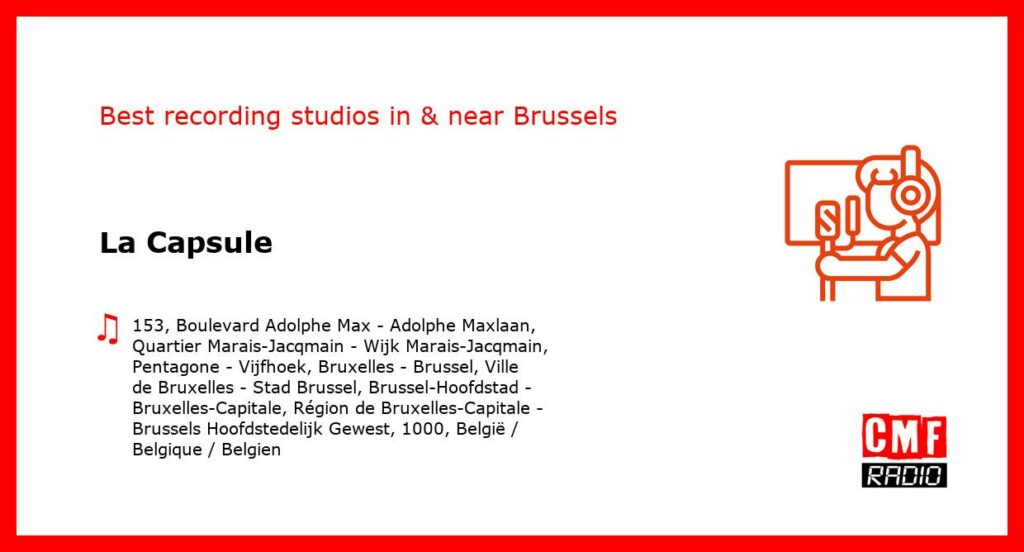 La Capsule - recording studio  in or near Brussels