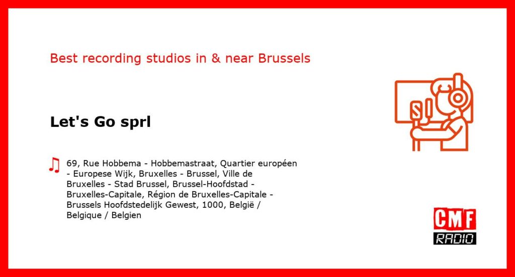 Let's Go sprl - recording studio  in or near Brussels