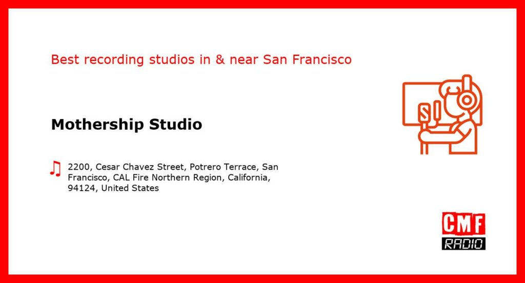 Mothership Studio - recording studio  in or near San Francisco