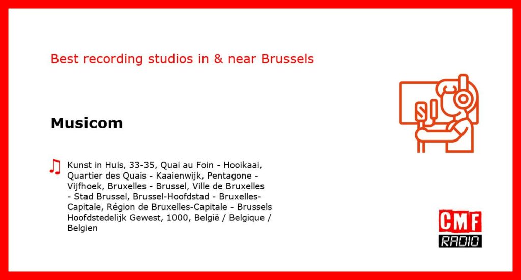 Musicom - recording studio  in or near Brussels