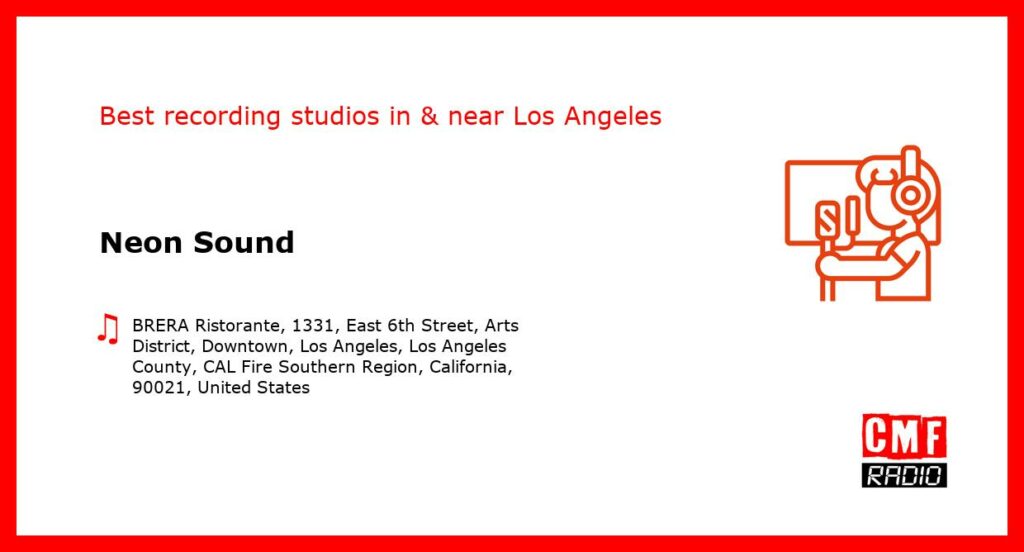 Neon Sound - recording studio  in or near Los Angeles