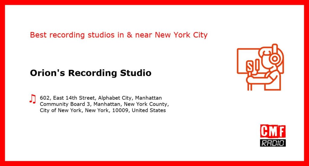 Orion's Recording Studio - recording studio  in or near New York City