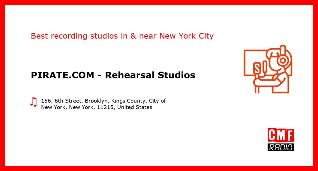 PIRATE.COM - Rehearsal Studios - recording studio  in or near New York City