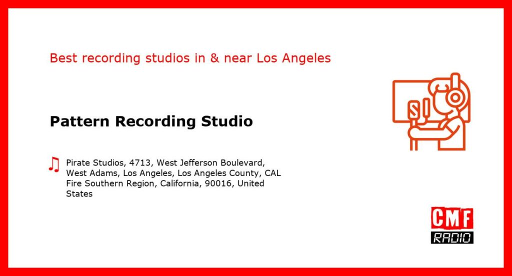 Pattern Recording Studio - recording studio  in or near Los Angeles