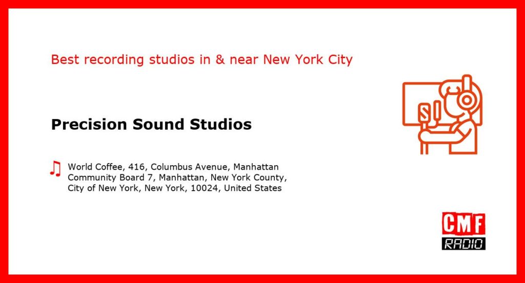 Precision Sound Studios - recording studio  in or near New York City
