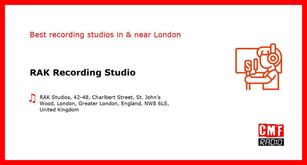 RAK Recording Studio - recording studio  in or near London