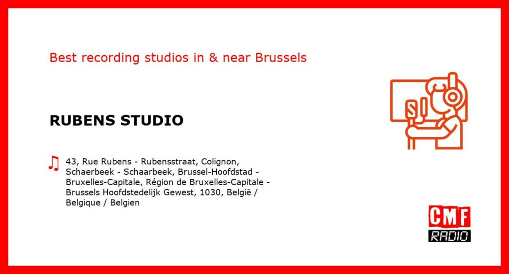 RUBENS STUDIO - recording studio  in or near Brussels