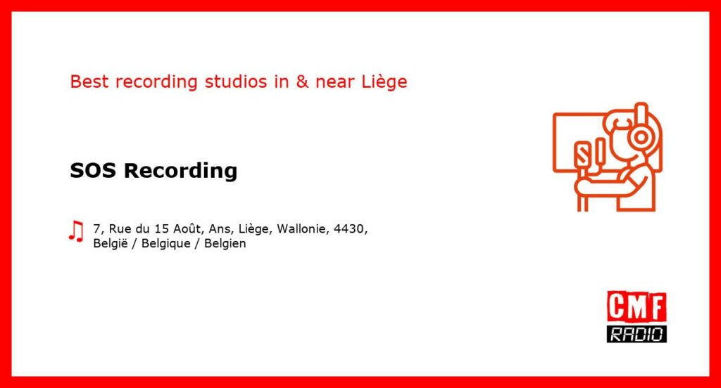 SOS Recording - recording studio  in or near Liège