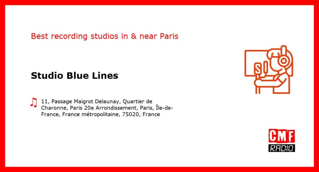 Studio Blue Lines - recording studio  in or near Paris