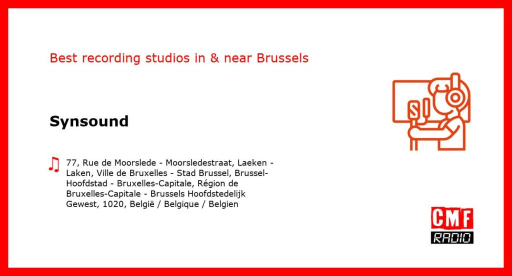 Synsound - recording studio  in or near Brussels
