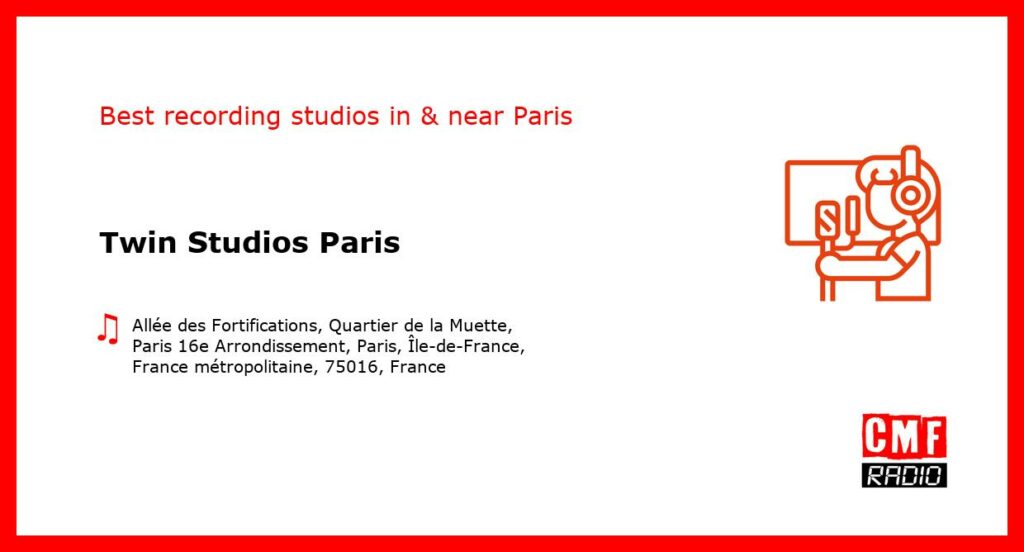 Twin Studios Paris - recording studio  in or near Paris