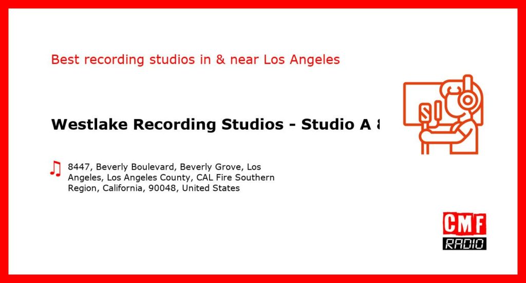Westlake Recording Studios - Studio A & B - recording studio  in or near Los Angeles
