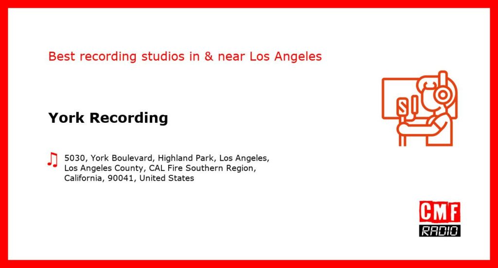 York Recording - recording studio  in or near Los Angeles
