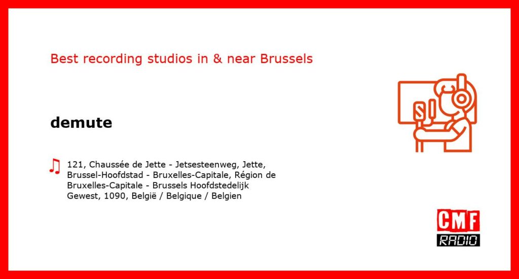 demute - recording studio  in or near Brussels