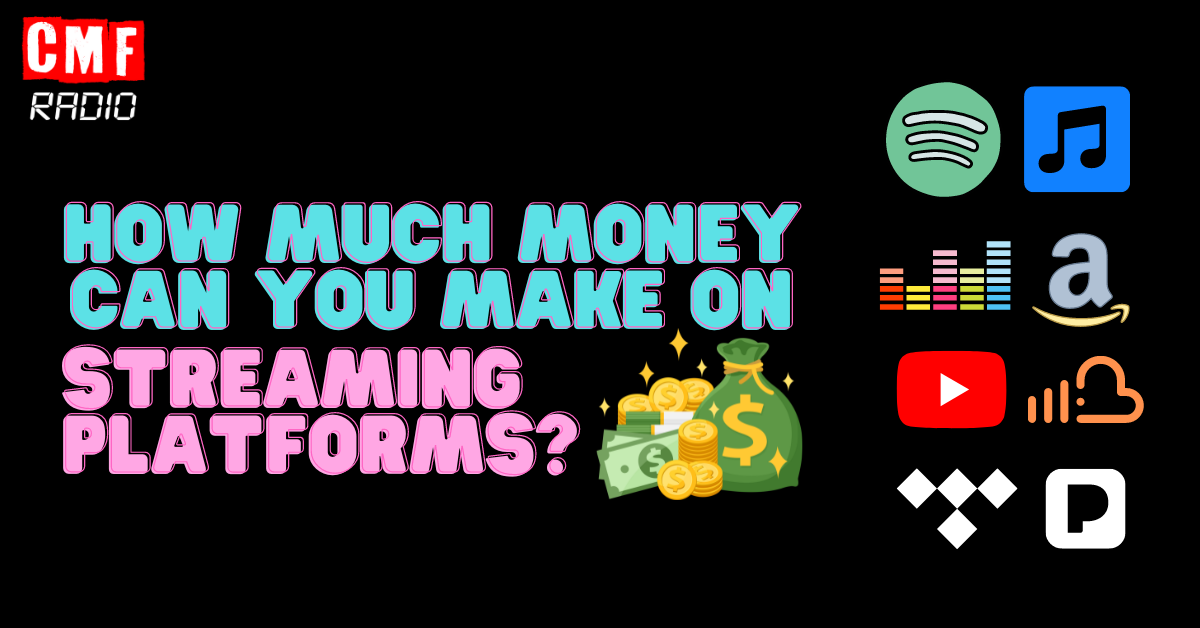 How much can you earn on music streaming platforms