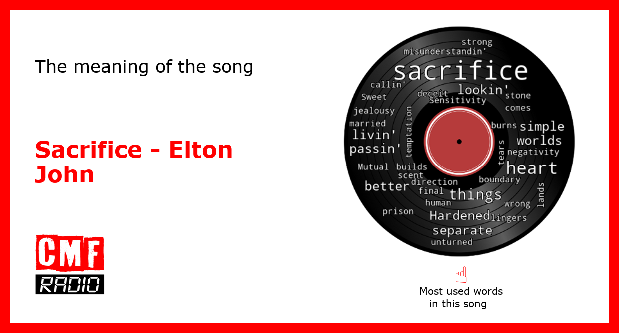 Sacrifice ~ Elton John (Love this song)  Elton john lyrics, Music quotes  lyrics, Elton john sacrifice lyrics