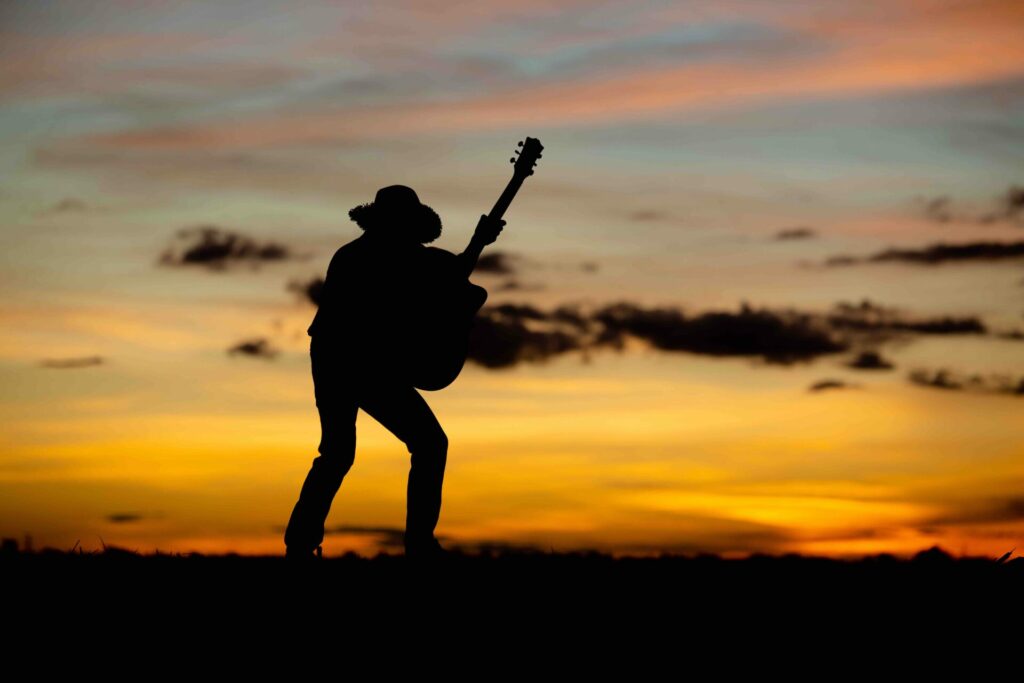 country singer sunset image