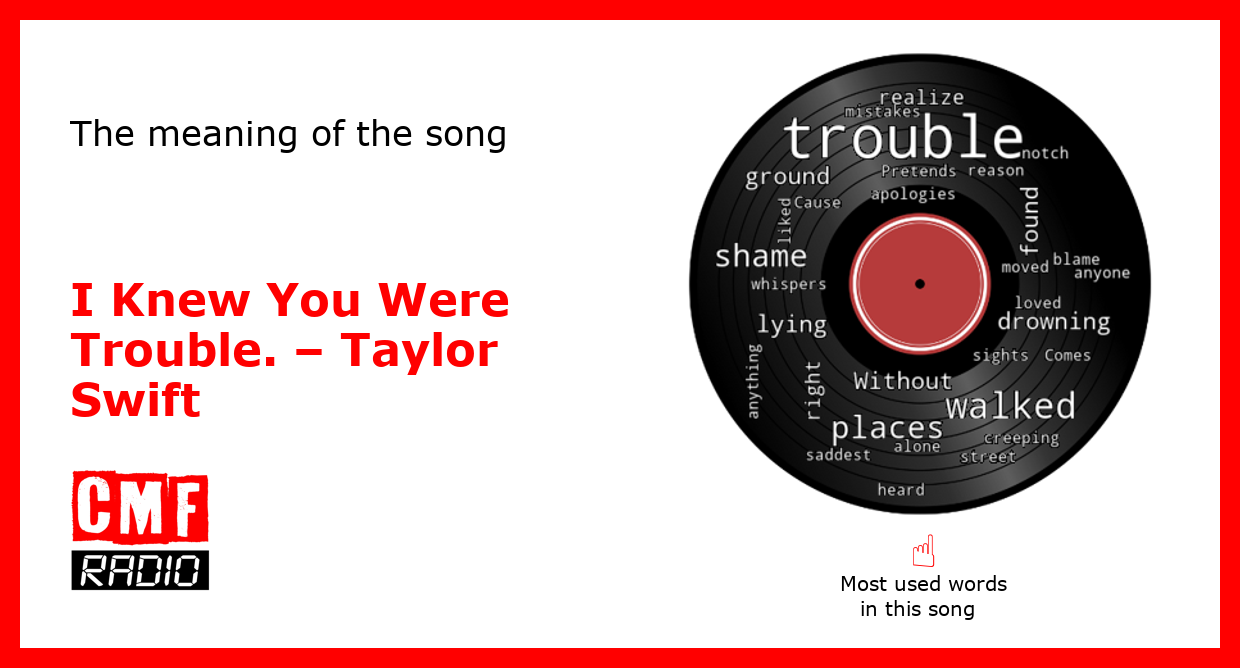 I Knew You Were Trouble by Taylor Swift - Songfacts