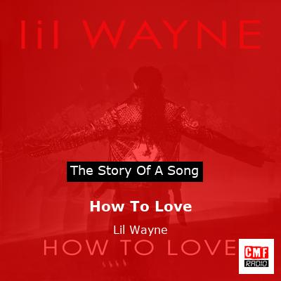 Story of the song How To Love - Lil Wayne