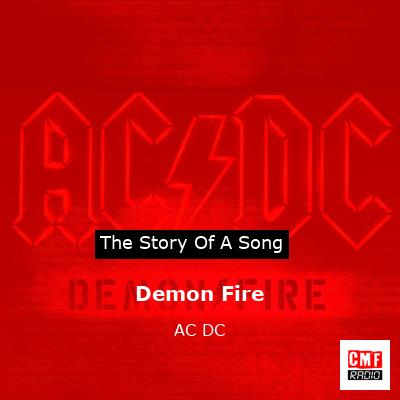 Story of the song Demon Fire - AC DC