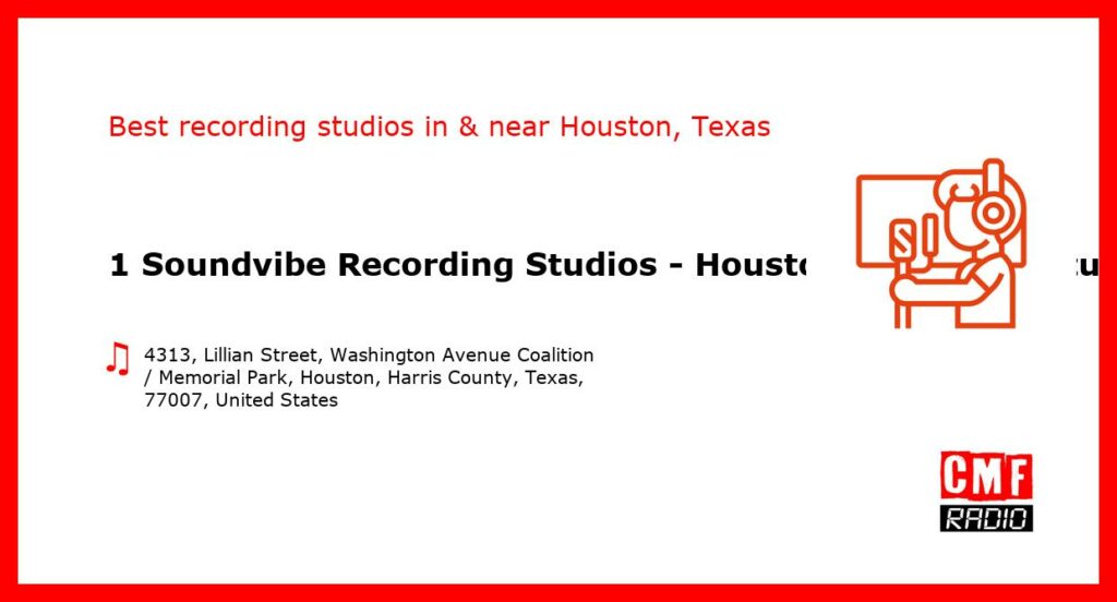 1 Soundvibe Recording Studios - Houston Recording Studio - recording studio  in or near Houston
