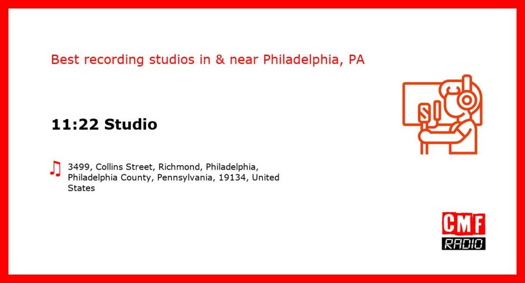 11:22 Studio - recording studio  in or near Philadelphia