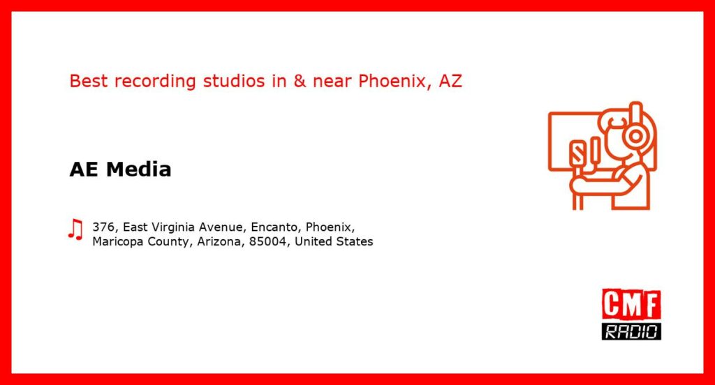 AE Media - recording studio  in or near Phoenix