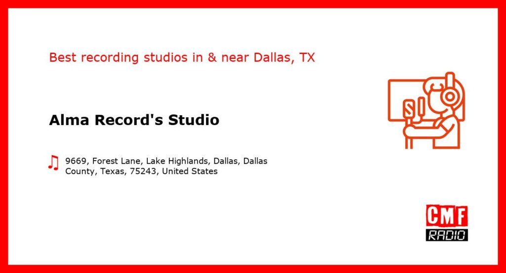 Alma Record's Studio - recording studio  in or near Dallas