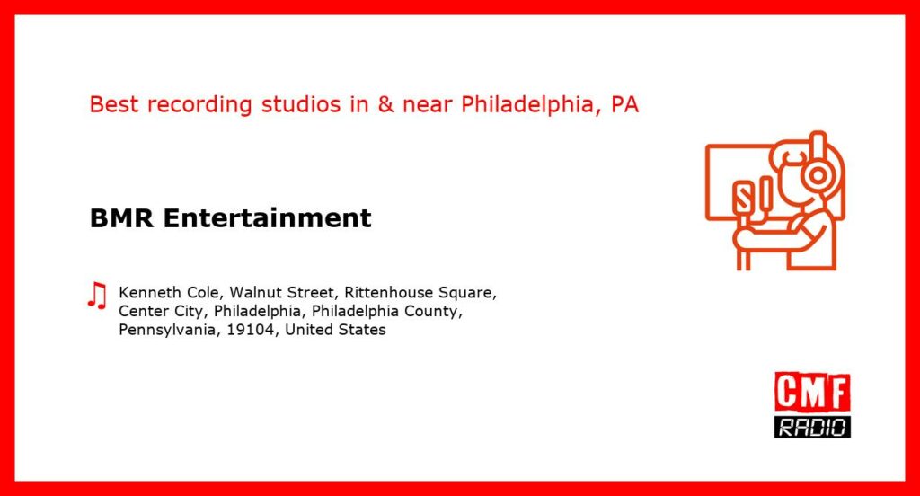 BMR Entertainment - recording studio  in or near Philadelphia