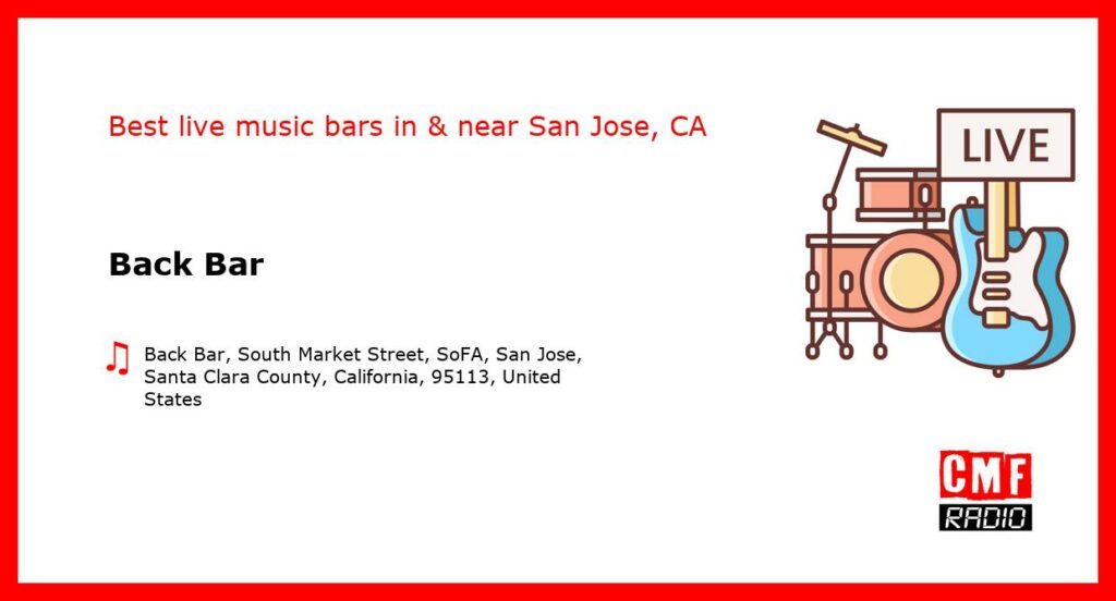 Back Bar – live music – San Jose, CA