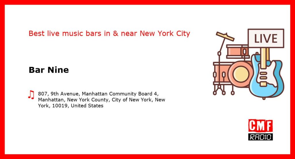 Bar Nine – live music – New York City