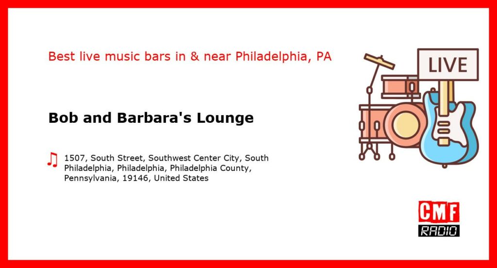 Bob and Barbara’s Lounge – live music – Philadelphia, PA