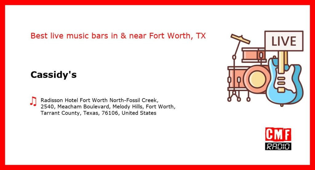 Cassidy’s – live music – Fort Worth, TX
