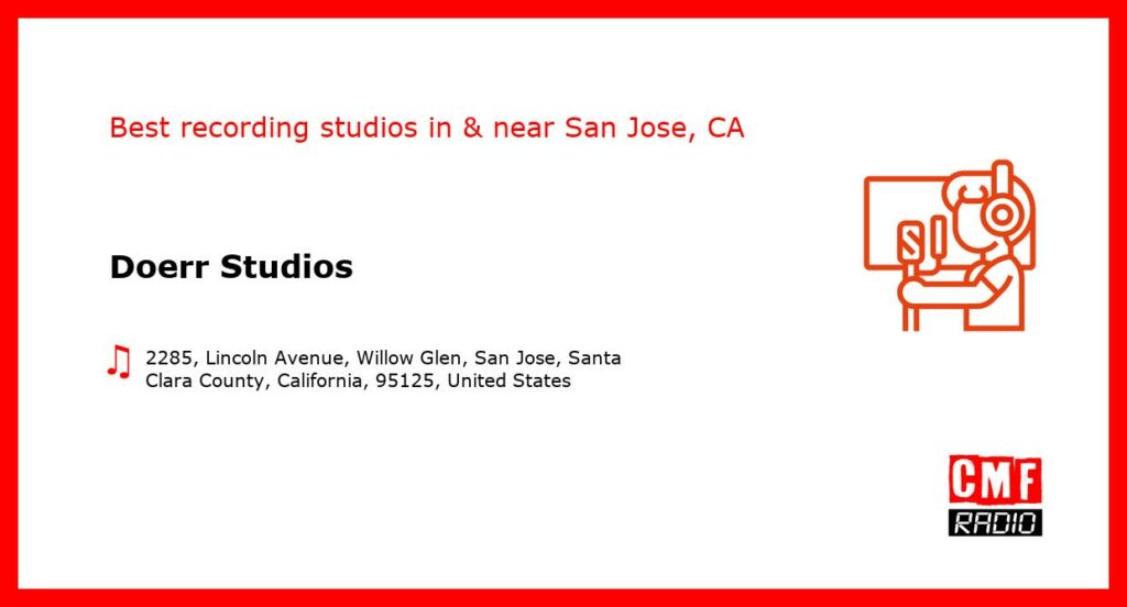 Doerr Studios - recording studio  in or near San Jose
