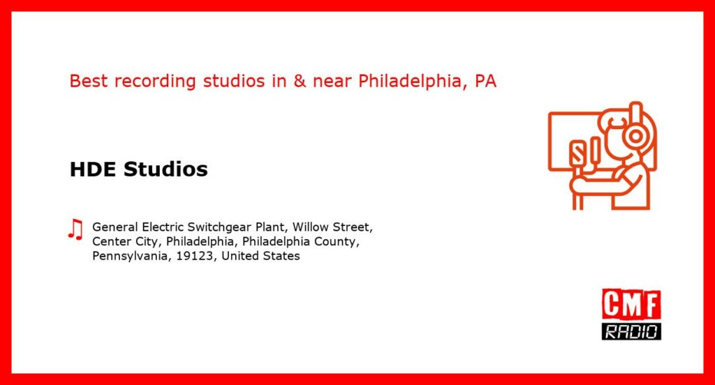 HDE Studios - recording studio  in or near Philadelphia